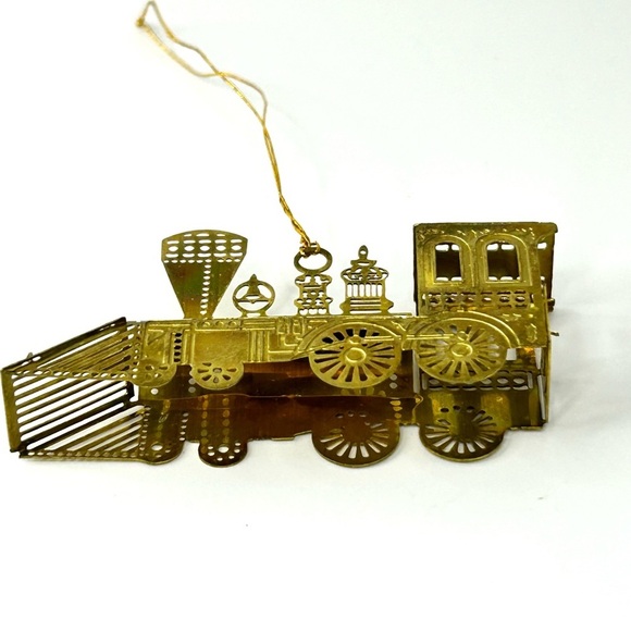 Vintage Small Brass 3D Train No. 09 Engine - Picture 2 of 8